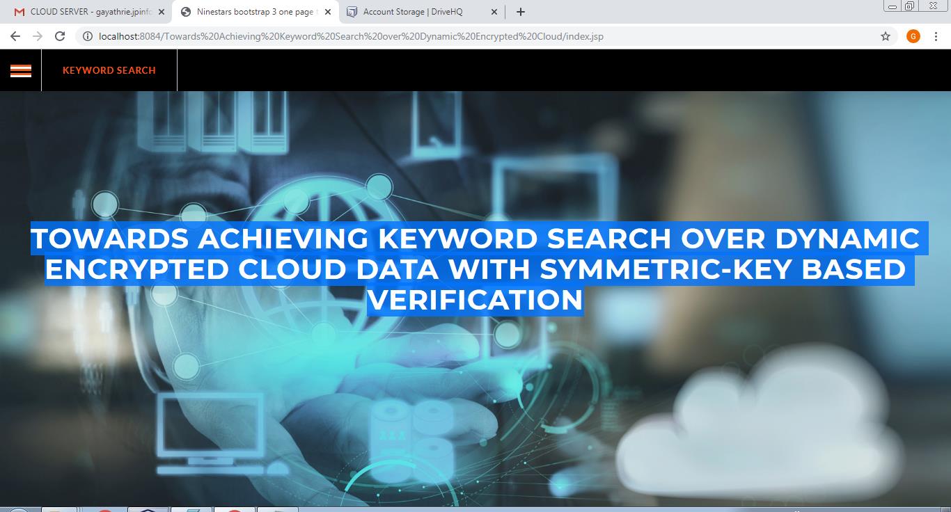 JPJ2123-Towards Achieving Keyword Search over Dynamic