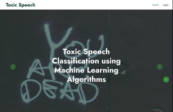 JPPY2235 - Toxic Speech Classification using Machine Learning ...