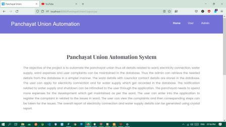 JPJA2331-Panchayat Union Automation System