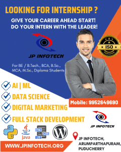 Internship in Pondicherry by JP INFOTECH
