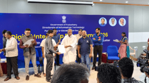 JP INFOTECH Managing Director Mr. JAYAPRAKASH with CM N rangasamy