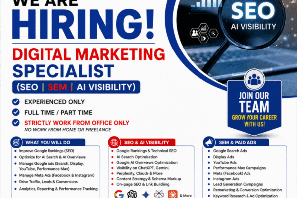 SEO job in pondicherry